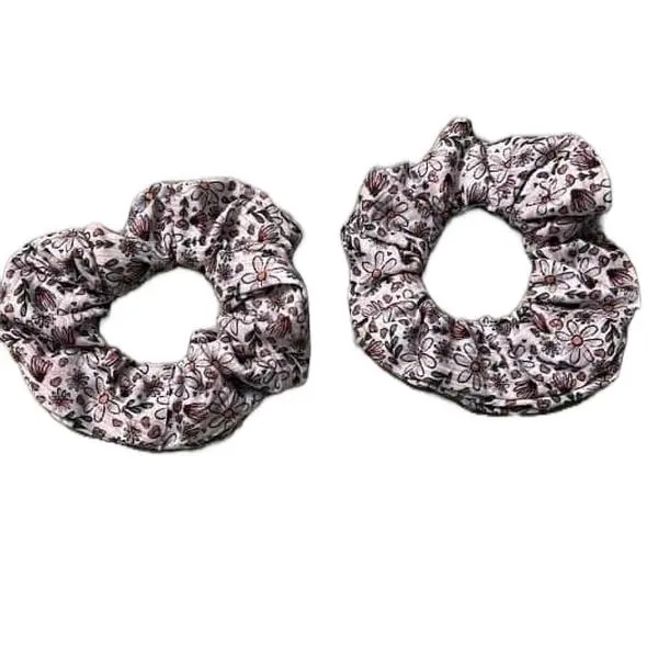 Floral scrunchies