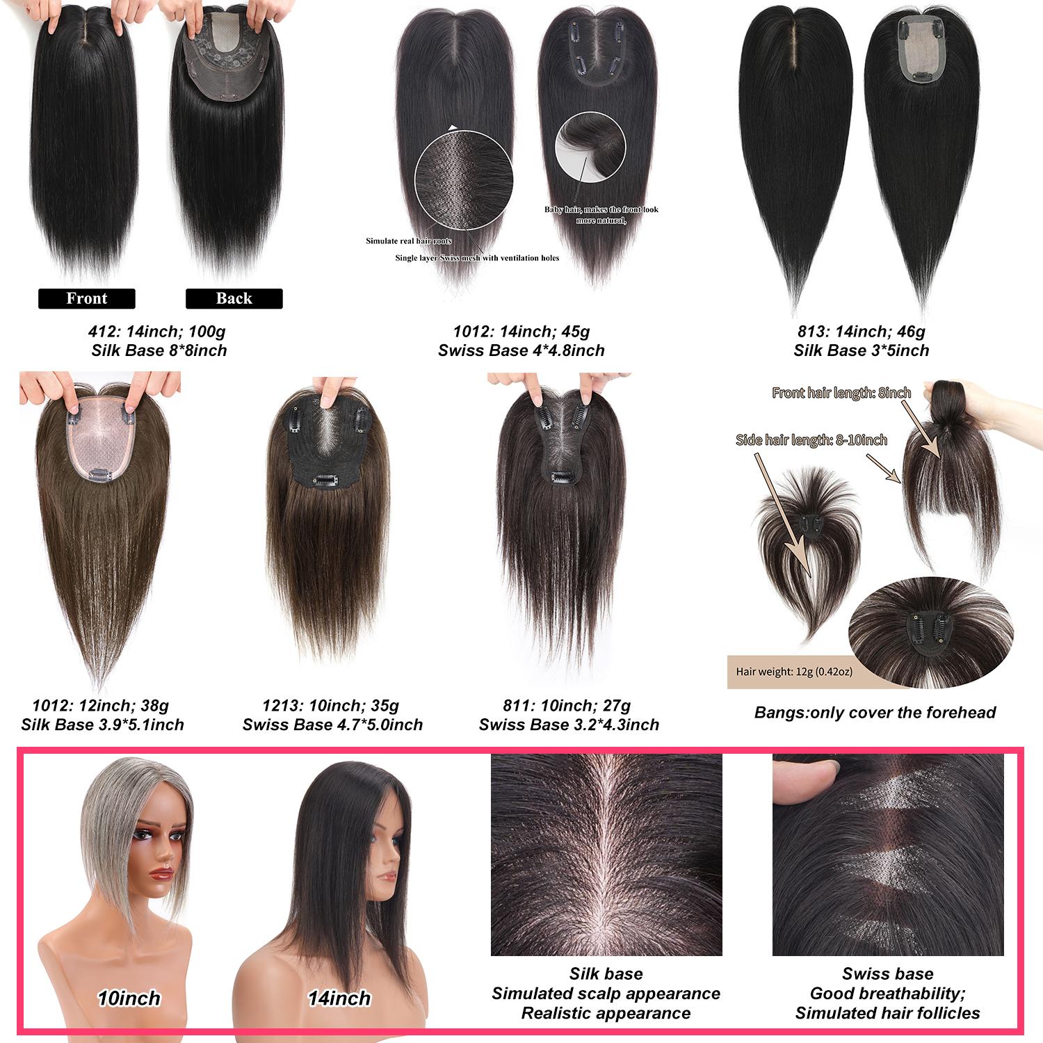 Human Hair Topper 12\