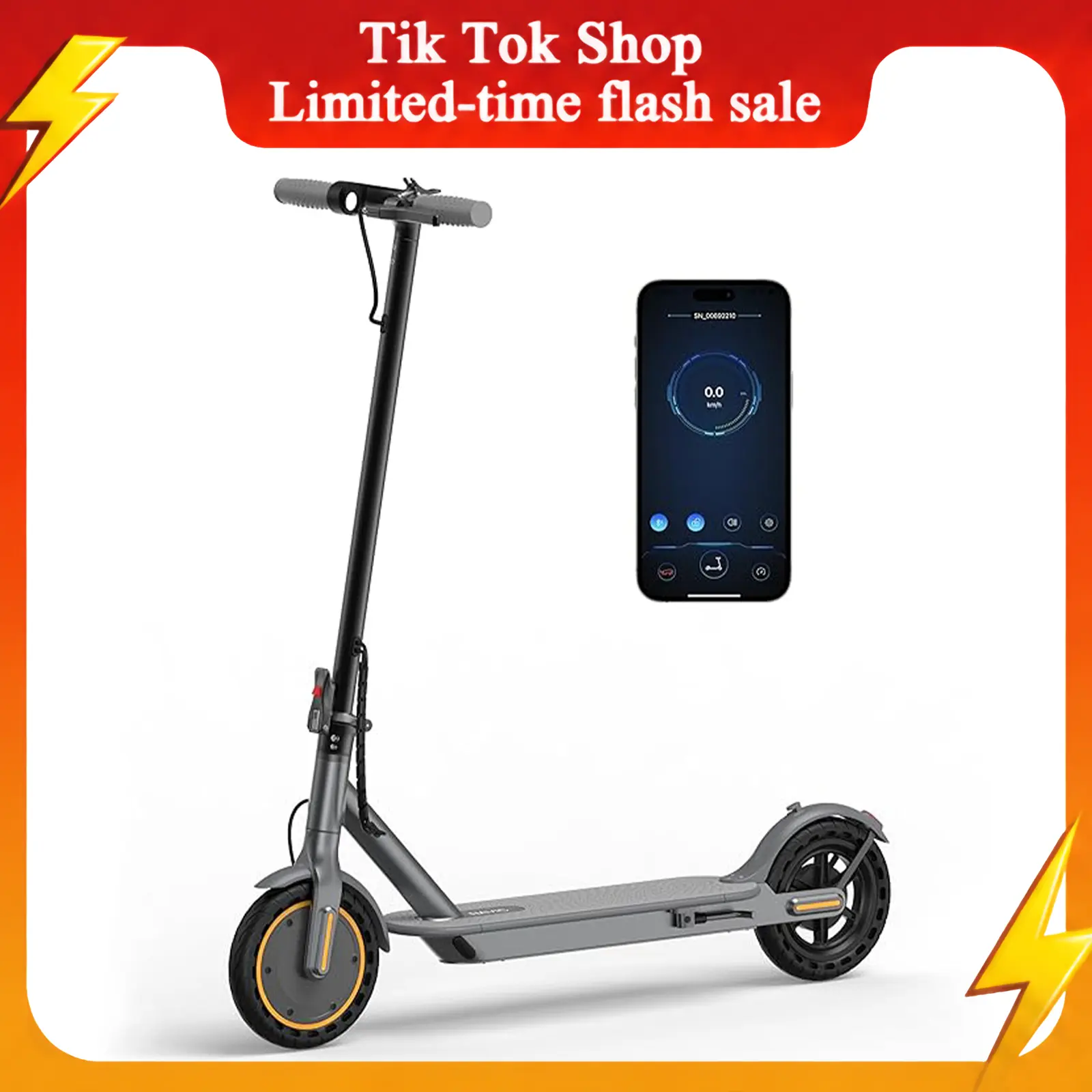Adult Foldable T5 Commuter Electric Scooter - 350W Motor, 19 MPH Top Speed, 20 Mi Max Range, 3 Adjustable Speeds, Aluminum Alloy Frame, 8.5" Solid Tires, Dual EABS & Drum Brakes, IPX5 Waterproof