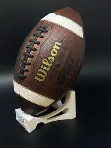 Wilson GST TDJ Junior Size Age 9-12 Leather Football GAME PREPPED - New