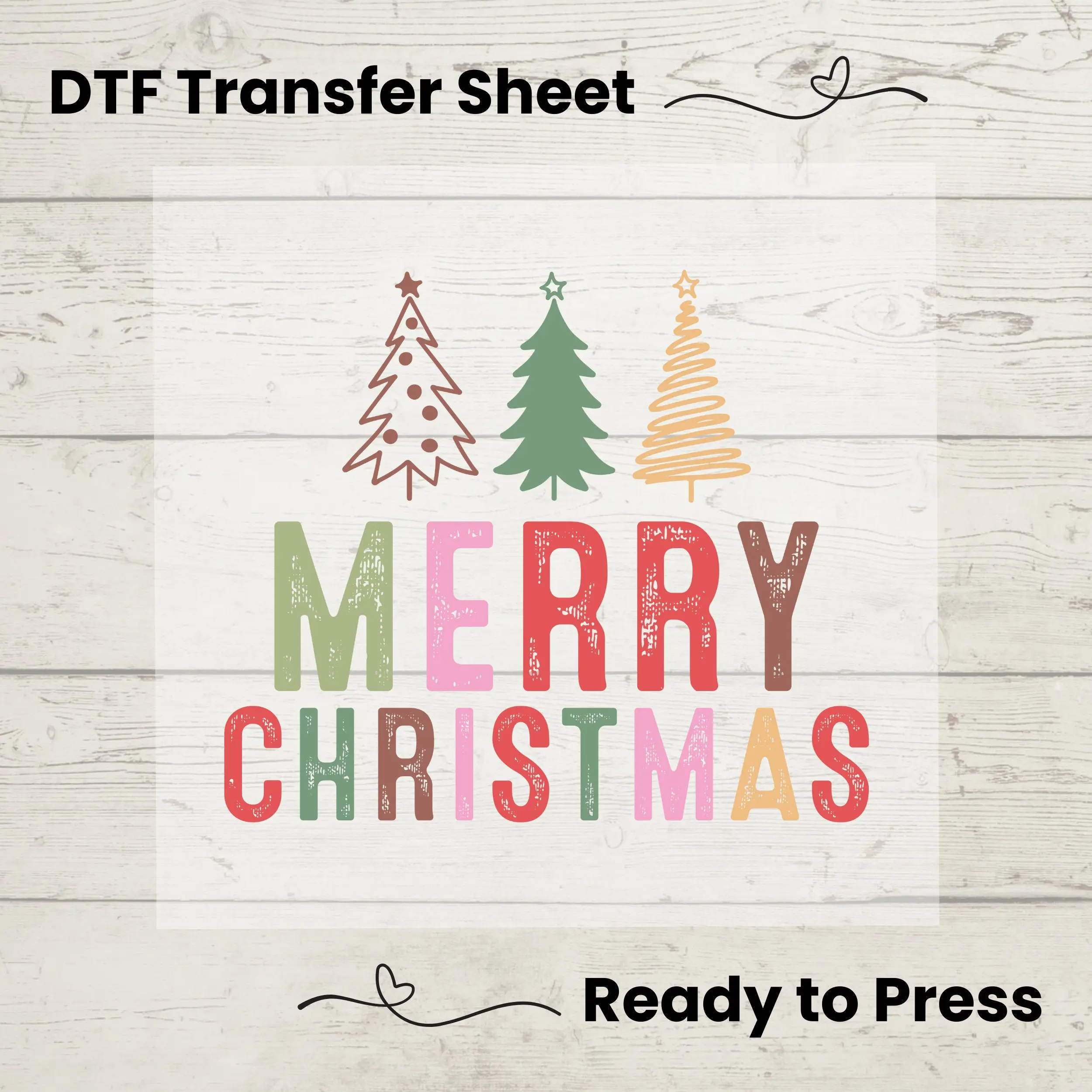 Merry Christmas DTF, Dtf Transfer Sheet, Ready to Press, Custom Dtf, Diy Heat Transfer, Merry Christmas Vibes, Cute Holiday Crafts
