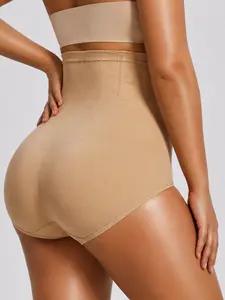 3 Pack High Waisted Tummy Control Faja Panties, Non-Roll Waist Trainer, Breathable Seamless Compression Underwear, All Day Comfort Shapewear Womenswear Fabric