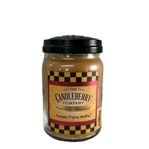Candleberry Pumpkin Praline Large Jar for Home Decor