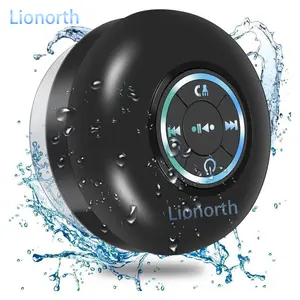Waterproof Bluetooth Shower Speaker with LED Lights, Portable Mini Speaker for Bathroom, Beach, Travel, Home – USB Rechargeable, Hands-Free Audio for Smartphones and Tablets, Colorful Compact Connection Stereo Wireless