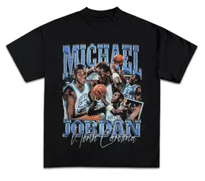 North Carolina Casual Graphic Print Short Sleeve Crew Neck T-Shirt Vintage God's Plan basketball Retro Heart Hands USA Mexico Flag Unisex boxy fit shirt