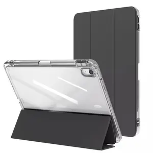 Tri fold Flip Airbag anti drop Case For iPad Air 7 6 5 4 3 2 1 9.7'' 2025 2024 2023 2022 2021 2020 10th 11th Gen 9.7 10.2 10.5 8.3 13 11 Magnetic Stand Automatically wake up from hibernation TPU Leather Protective Cover holder pencil