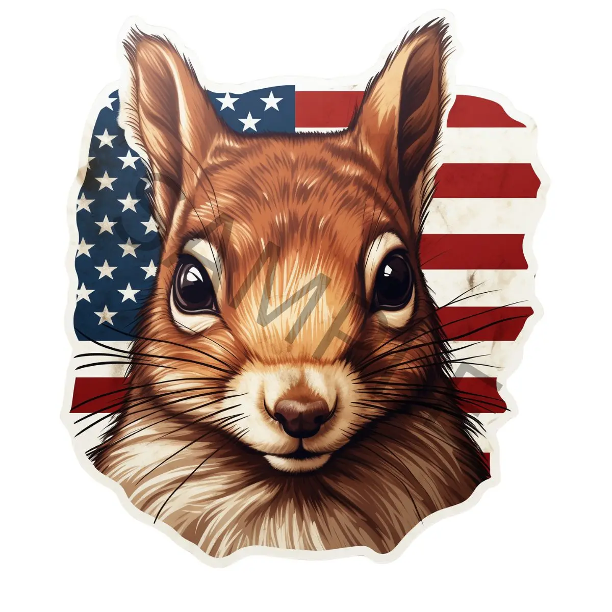 Peanut the squirrel memorial 3x3 vinyl sticker, Pnut the squirrel, peanut squirrel Decor Decorative Ornaments Tiles Sticker Ornaments Tiles Sticker credit card water bottle laptop sticker waterproof