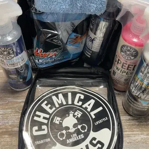 Chemical Guys Express Wash Kits – Interior or Shine Touch Up Bundle | Quick Detail, Tire Shine, Glass & Interior Cleaner | Trunk Organizer with Microfiber Towels & Storage Bag for On-the-Go Detailing Anytime | Car Cleaning