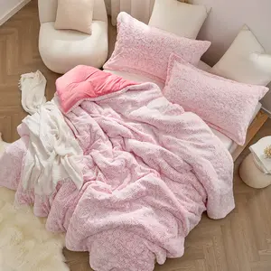 Shortcake - Coma Inducer Oversized Comforter Set - Strawberry Pink