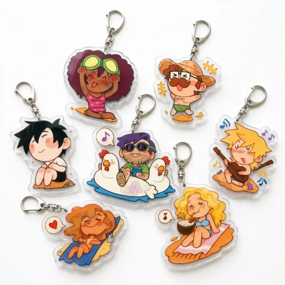 Stardew Valley Game Merchandise (Elliott, Shane, Alex, Harvey, Maru, Haley) – Acrylic keychain/ornament/backpack charm – Holiday gift