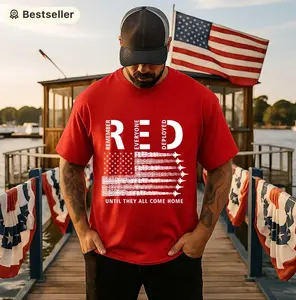 RED Friday Shirt, Military American Flag, Remember Everyone Deployed Tee, Patriotic Soldier Support, Veteran Family Gift, Gift For Men