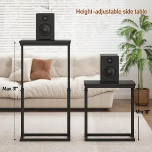 End Table, Side Table, Tall Couch Table, Sofa Table, Living Room, Bed Room, Black TB01BK083