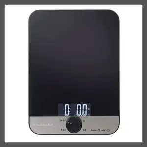 KitchenAid 11lb Glass Surface Kitchen Scale