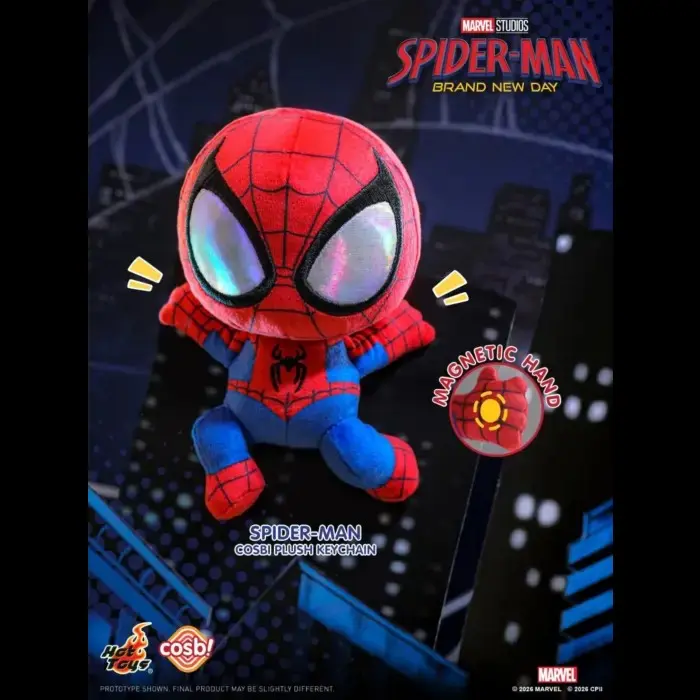 Spider-Man: Brand New Day (2026) - Cosbi Collection Plush Keychain Blind Box Hot Toys Figure sohochic