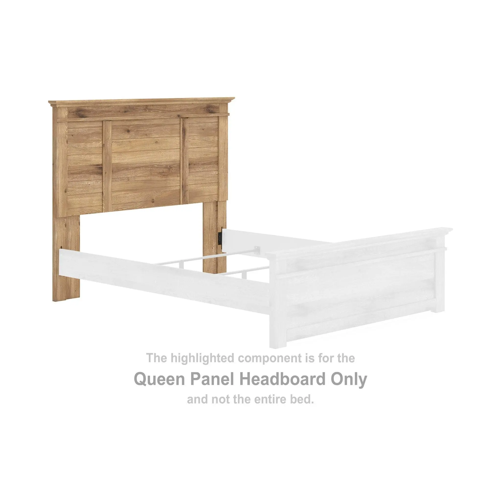 Makidern - Queen Panel Headboard - Tan