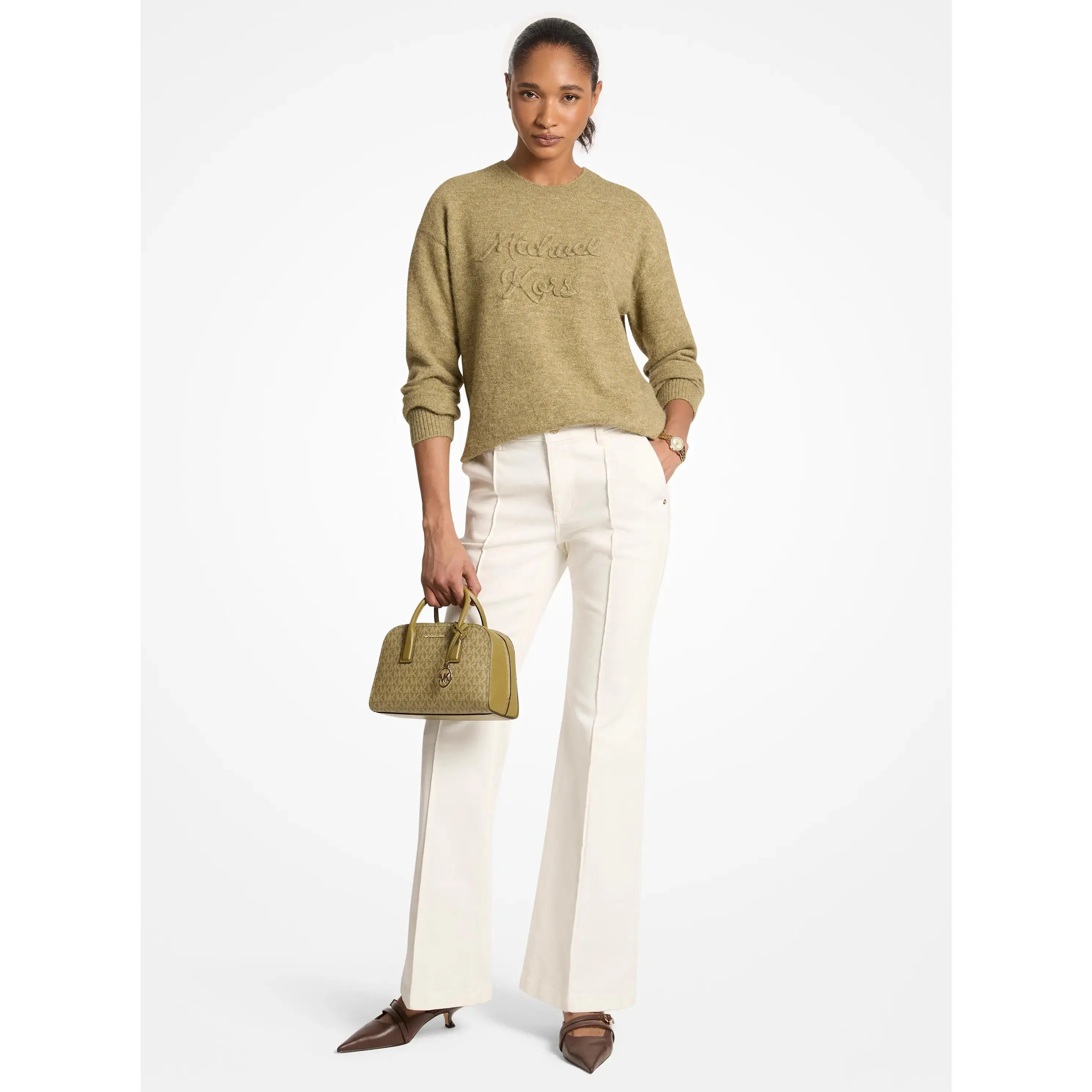 Logo Appliqué Knit Sweater