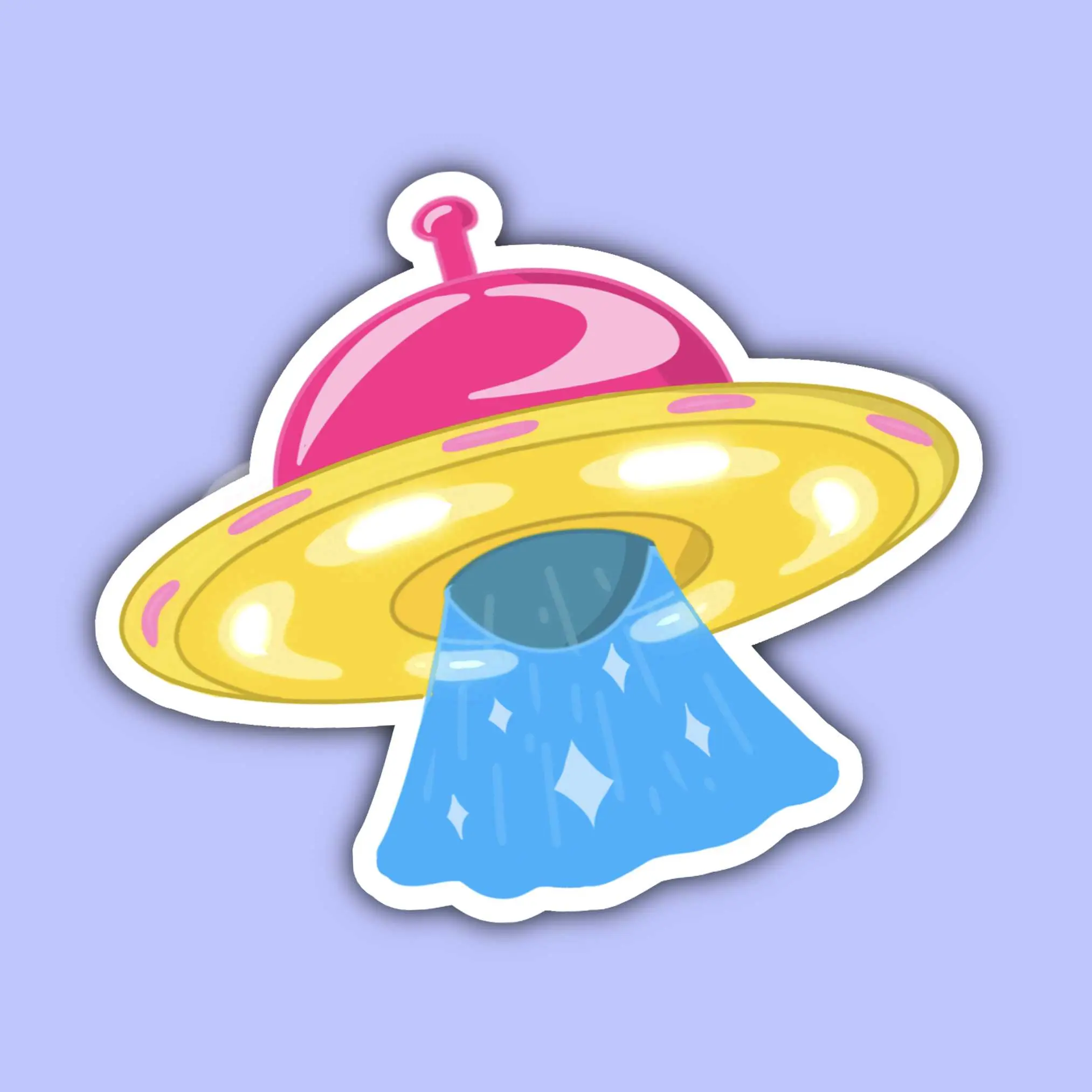 Pansexual UFO Pride Cosmos Sticker