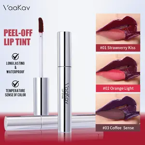Long-lasting Lip Stain Peel Off All Day & Night, Non-stick Cup Lip Liner Tint,Waterproof Smudge-proof Lipstick ,Nuatural Color Lip Gloss Transfer Proof Highly Pigmented Christmas Makeup Gift for Women Girl Lip Tint Mini Makeup Valentine's Day gift Glossy