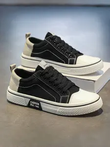 Men's Summer Breathable Canvas Shoes, Soft Sole Casual Korean Style Sneakers, Trendy Fashion Skateboard Shoes for Men, Sports Shoes