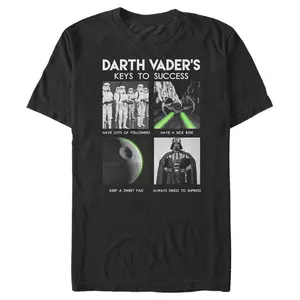 Men's Star Wars: A New Hope Darth Vader's Keys To Success T-Shirt