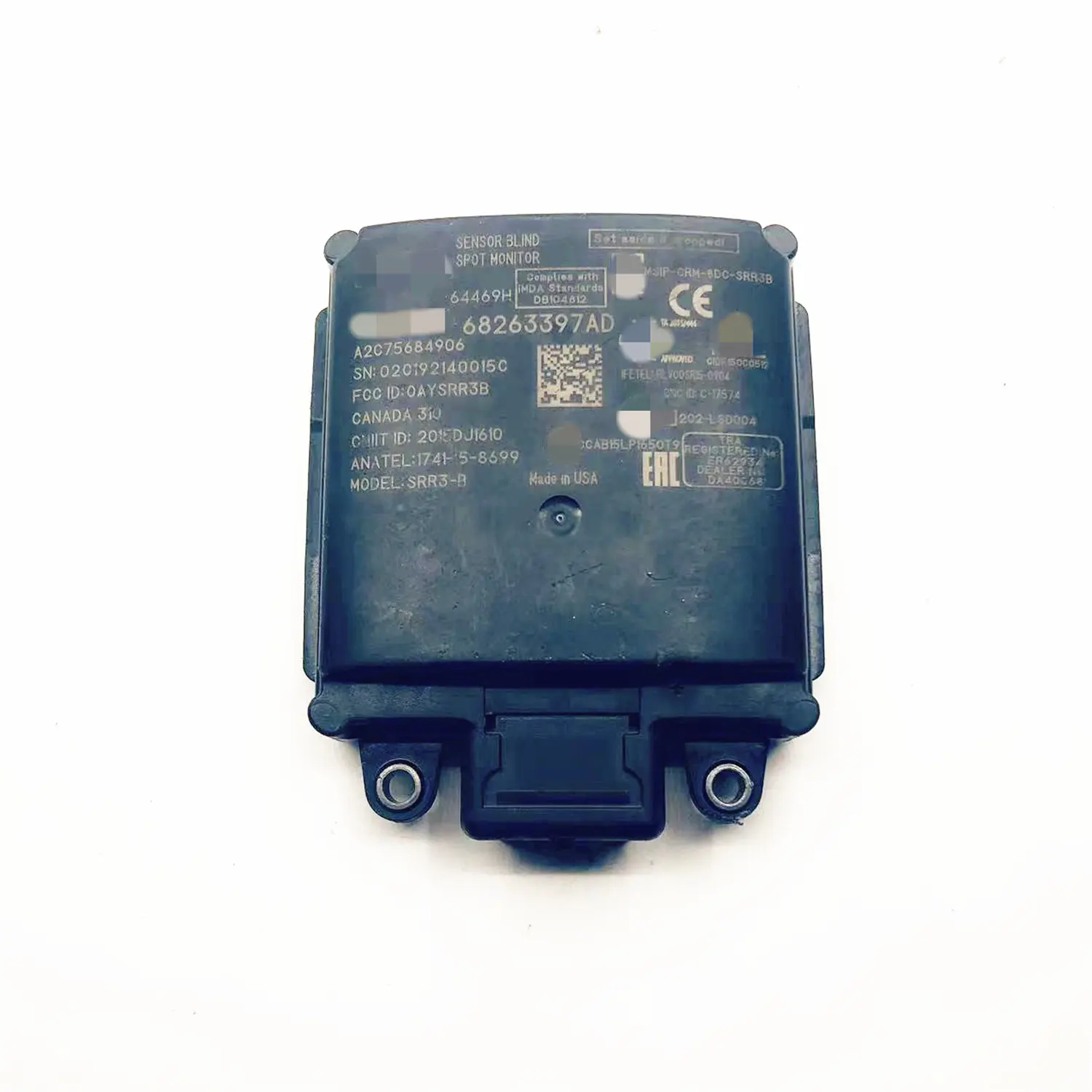 Rear Blind Spot Radar Sensor Module 68263397AD/AE - Obstacle Detection for 2019-24 Ram 1500, Ram Trucks 2500, 3500
