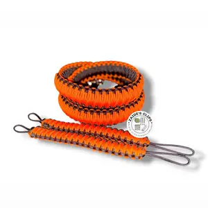 *Orange/Black* Lunch Box Set with Strap Adjustable Cooler Strap for Engel Coolers 4-Foot Handmade Straps with 360-Degree Swivel Clips