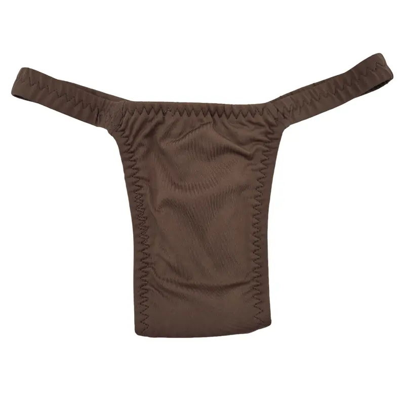 Cocoa Satin Tucking Gaff - Smooth Front Panty for Crossdressers & Trans Women - Soft, Comfortable Fit with Elastic Band - Sizes SM, ME, LG