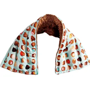 Therapeutic heating-cooling rice bag, neck wrap, heat pad, cold pack, pain relief, Chocolate's
