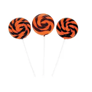 Halloween Swirl Lollipops - 12 Pc.