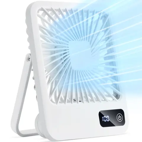 Multi-Position Desk Fan: 5-Speed 180° Adjustable Design With Hanging Hook & Whisper-Silent USB Operation. Perfect For Desk Use, Bedroom Cooling, Porch Relaxation & Travel Comfort. Designed Specifically For Adults Needing Flexible Temperature Management