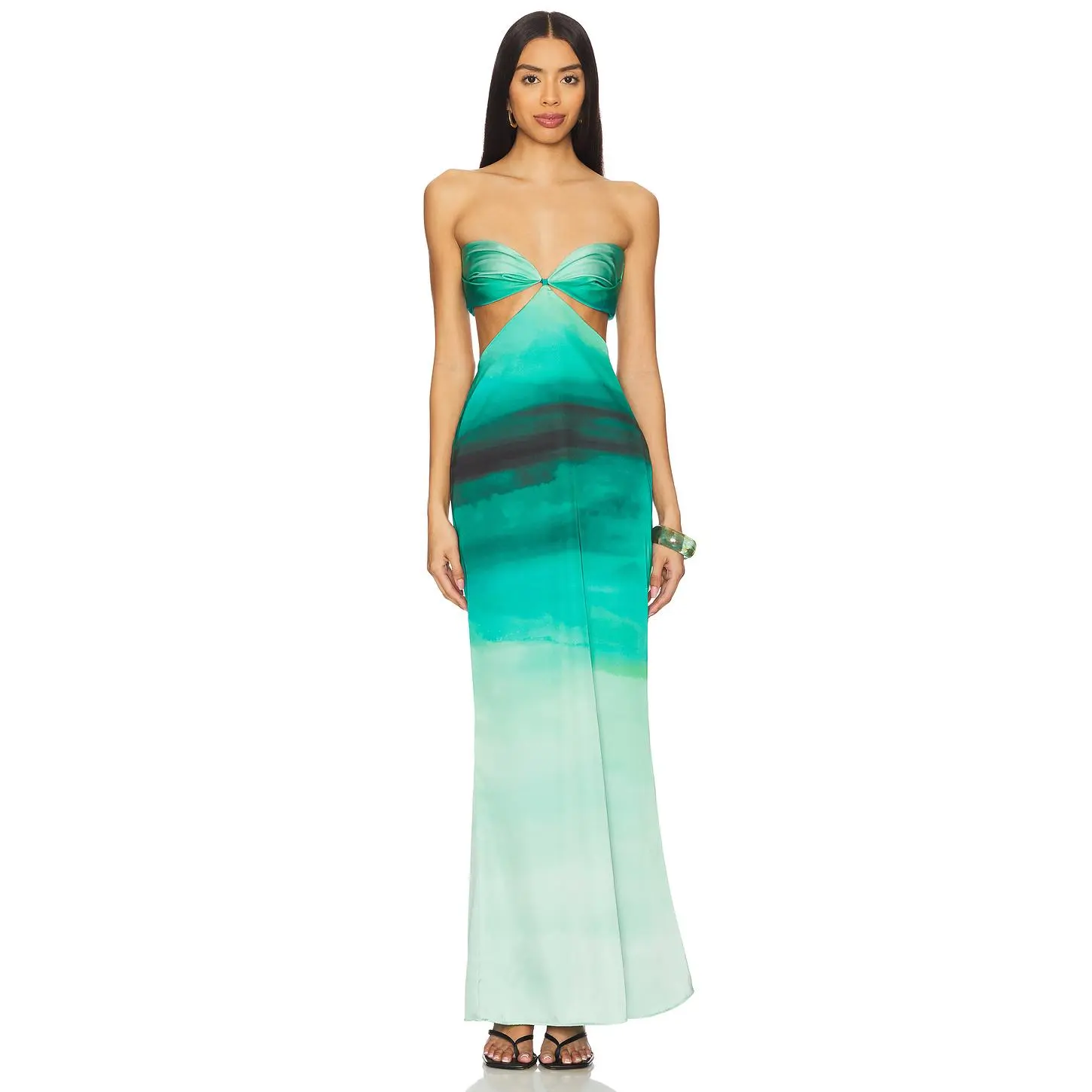 Baobab Riri Dress in Evergreen