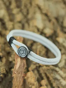 Men's Compass Rope Bracelet Easy Buckle Dual Layer Nautical Adventure Outdoor Explorer Survival Accessory, Durable & Stylish Design Stackable Bracelets