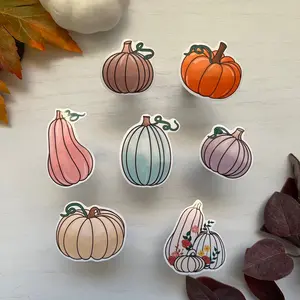 Cozy Autumn Pumpkin Stickers
