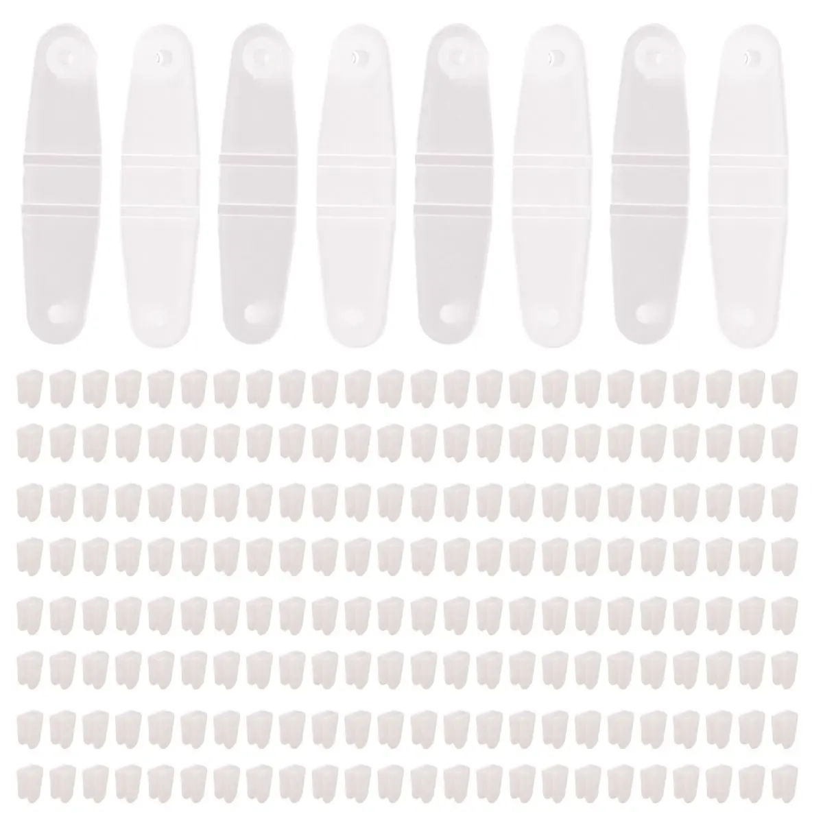 200 Pcs Plastic Keychain Clips, Acrylic Keychain Connector, Clear Keychain Clips for Crafts, Keychain Attachment