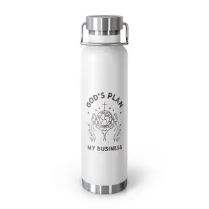 God's Plan Insulated Water Bottle - Copper Vacuum 22oz Drinkware Flasks