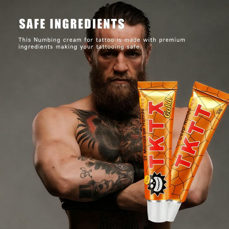 TKTX Golden Numbing Cream - Painless Tattoo Cream-Maximum Strength -Topical Analgesic for 6-8Hours PainRelief -Quick Absorption -Skin Friendly.