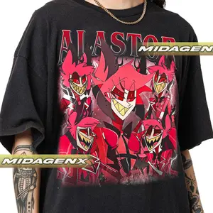 Limited Alastor Hazbin Hotel Vintage T-Shirt, Gift For Women and Man Unisex T-Shirt
