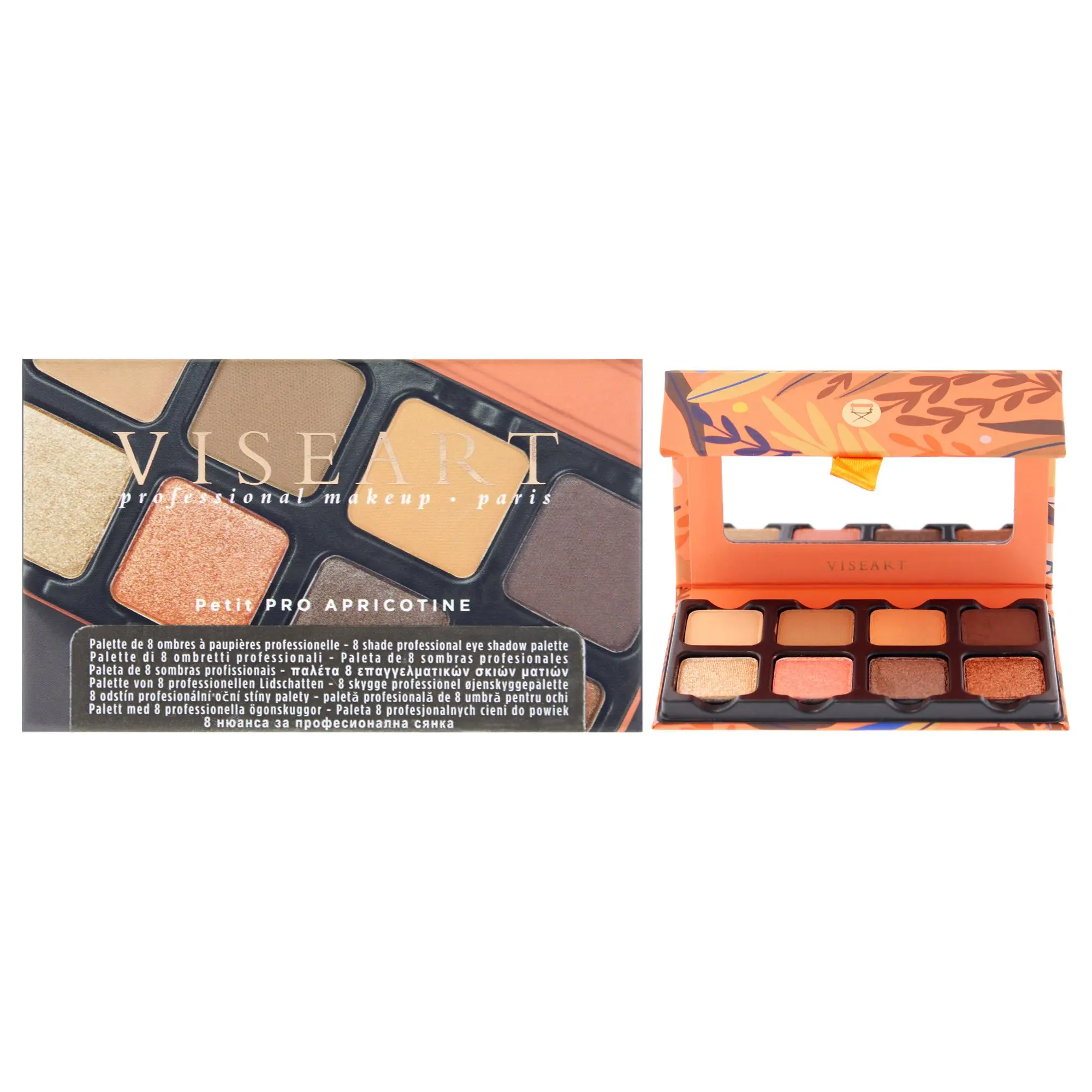 Women's Petit Pro Makeup Eyeshadow Palette - Apricotine by Viseart Paris, 0.28 oz Eye Shadow