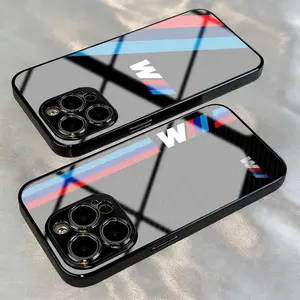 Super logo BMW fashion pattern design Phone Case For iPhone 17 16 e 15 14 13 12 11 air Plus Mini Pro Max Glass Magnetic phone Case