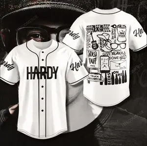 HARDY Baseball Jersey Concert Tour Shirt – Country Music Fan, World Tour 2026 Concert Jersey, Baseball Jersey Shirt, Classic Button Front Style, Trendy Streetwear