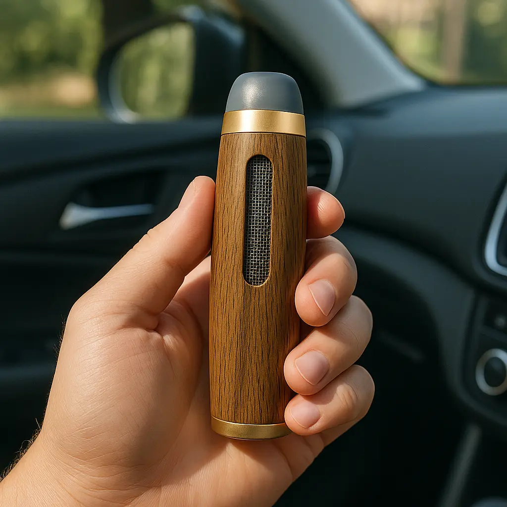 Walnut/Beech Wood Car Ashtray – No More Mess in Your Car – Detachable, Clean, 3 Sizes Fit Most, Must-Have for Chill Drivers, Car Console Organizer, Car Caddy