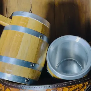 24oz White Oak Barrel Mug. Thermal rustic Mug keeps your favorite beverage at great temperature either hot or cold. Make your mug a perfect gift and take advantage of our free laser engraving service. 24oz Barrel Mugs it’s a must when drinking in style.
