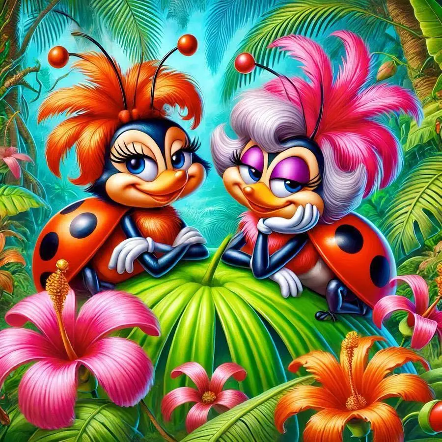 Cartoon Ladybug Pattern DIY Diamond Arts Colorful Painting Kit without Frame, DIY 5D Diamond Arts Colorful Painting Kit, Wall Art Decor for Home