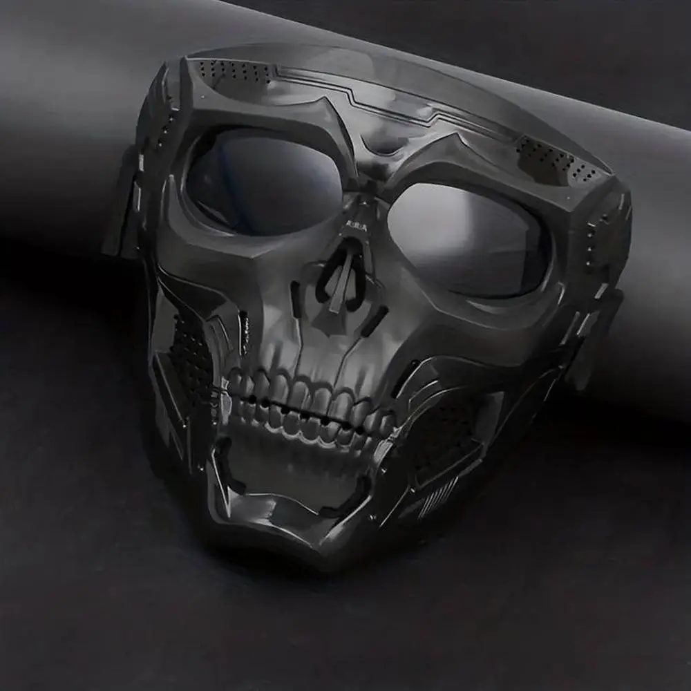 Motorcycle Protective Mask, 1 Count Tactical Full Face Protect Outdoor Cycling Windproof Goggles, Sports Outdoor Products Suitable for Motocross Goggl