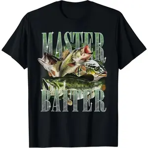 Funny Bass Fishing Graphic T Shirt Tee for Men Dad Father's Day Gift Fisherman Humor Shirt Men's Graphic Tees Funny T Shirt Good Graphic Tees 90s Graphic Tee Casual Outdoor Fishing Lover Top Daily Wear Gift Idea