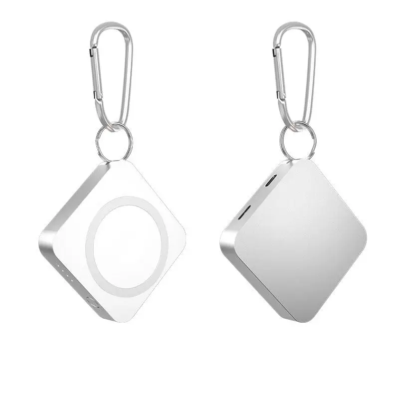 3 in 1 Magnetic Mini Wireless Power Bank, 1 Count 5000mAh Portable Wireless Charger, Multifunctional Wireless Charging Bank for iPhone & Android