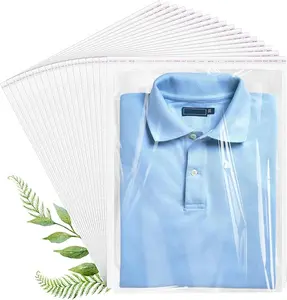 Cellophane Bags, 70 Pcs Resealable Clear Poly Bags for Clothes, Shirt Bag, Decorative Wrappers, Party Favors & Artwork(12x16)