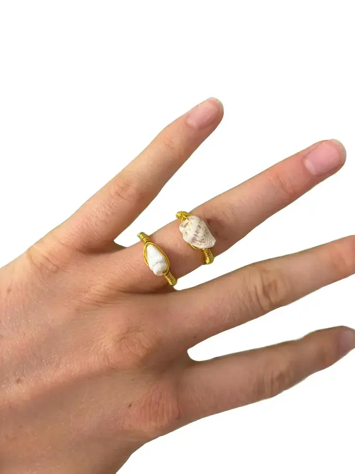 Women's Shell Rings, Fashion Accessories, Costume Jewelry