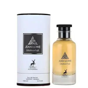 Jean Lowe Immortal by Maison Alhambra - Long Lasting Eau de Parfum for Men 100ml Warm Amber Note Scented Spray