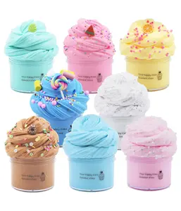 8 Pack Butter Slime Kit for Girls,Party Favors Stretchy and Non-Sticky, Stress Relief Toy for Boys,Soft DIY Slime for Kids